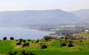 The Sea of Galilee from the Mount of Beatitudes