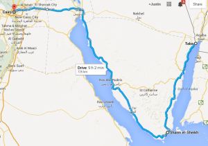 Our Desert-Crossing Route