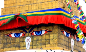 The Eyes of Buddha at Boudhanath Stupa