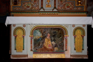Mary Magdalene's Altar where she Kneels before a Cross