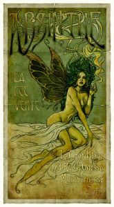 The Green Fairy by Henri Marie Raymond de Toulouse-Lautrec-Monfa