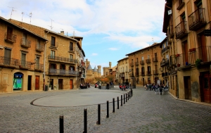 Olite town square, where Bullfights and Jousts used to be held