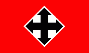 The Flag of the Arrow Cross Party (Hungarian National Socialists)