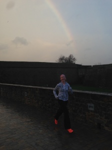 Jen looking for the end of the Rainbow...
